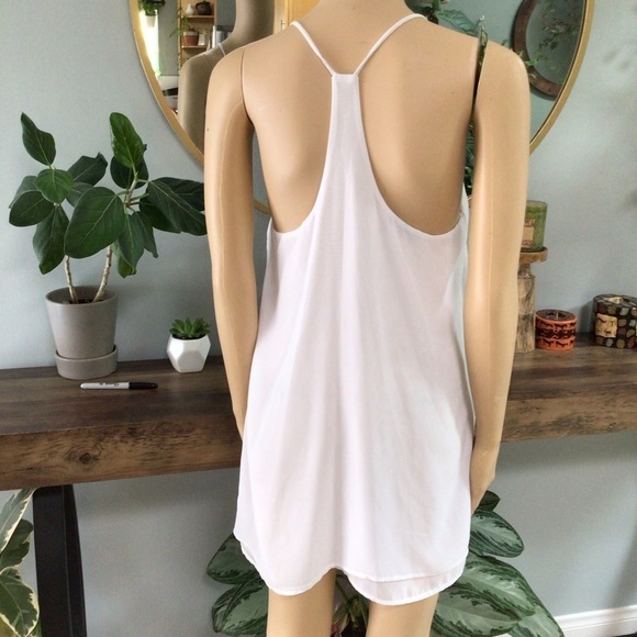 White Spaghetti Strap Swim Coverup - Picture 2 of 4